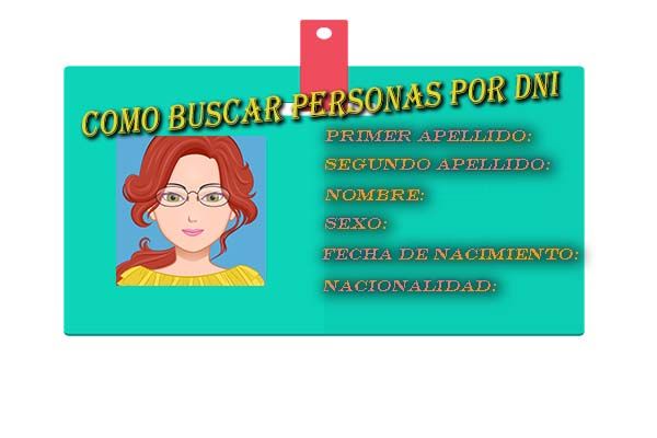 como buscar personas por dni cedula web identificacion 2017 españa busquede metodos